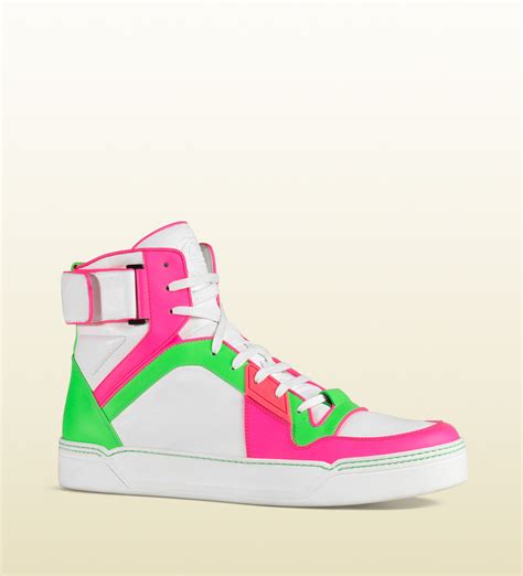 gucci multicolor shoes high tops|gucci shoes men high top.